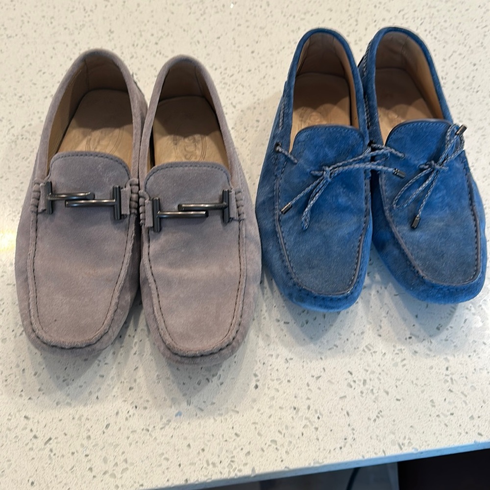 2 pairs Tods Mocs